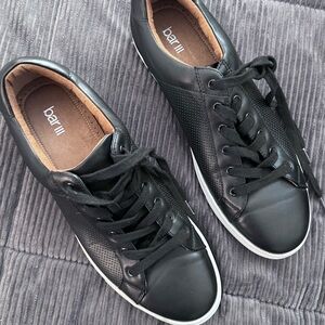 Bar III Men's Black Leather Sneakers